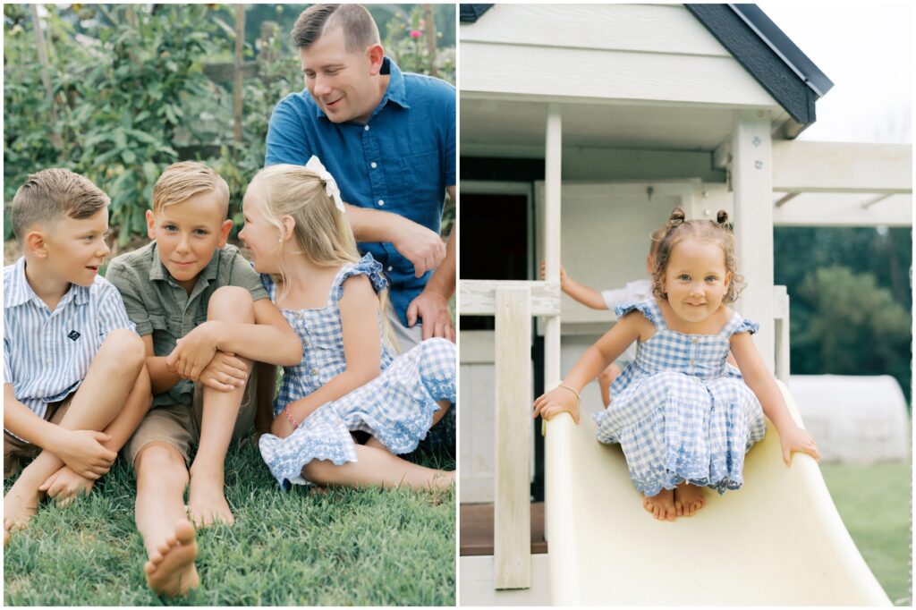 Lancaster County family photographer captures family in homestead garden session