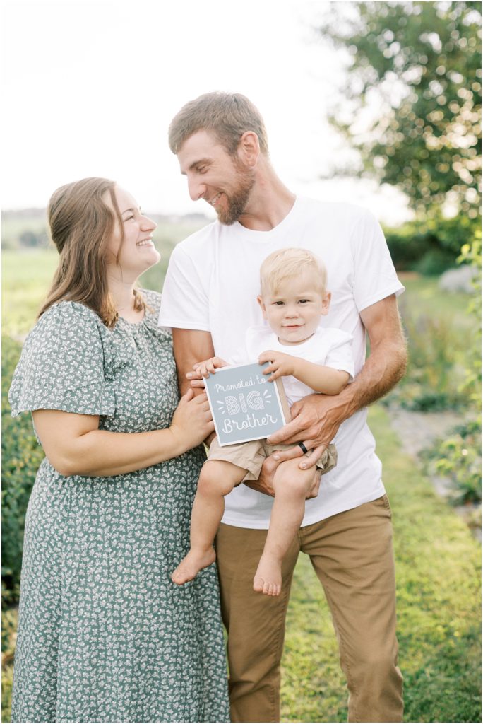 Pregnancy announcement with Lancaster, PA Family Photographer Angelique Jasmin