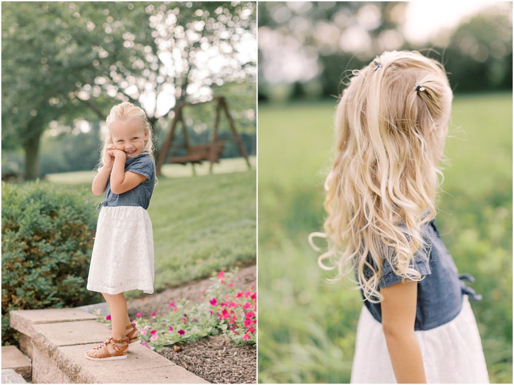 Little girl at a family session